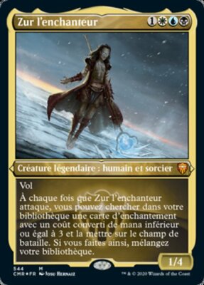 MTG ZUR THE ENCHANTER FOIL FRENCH EXC - ZUR L'INCANTATORE - CMR-X FR - MAGIC