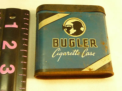 Vintage Bugler Cigarette Case Tin