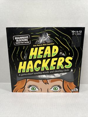 Head Hackers Board Game All about Reading Minds & Stealing Clues Family Fun NEW