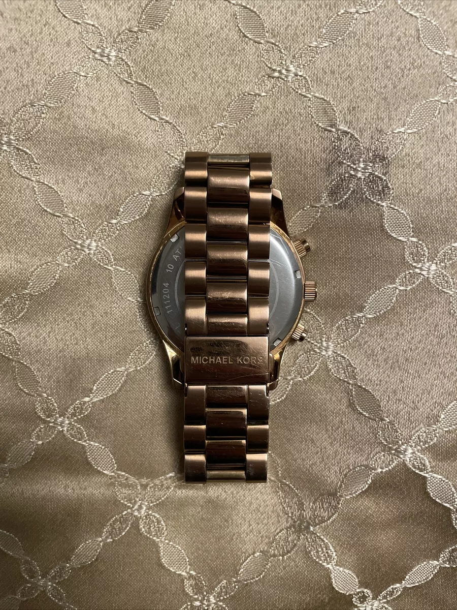 Michael kors men's rose 2024 gold and black watch