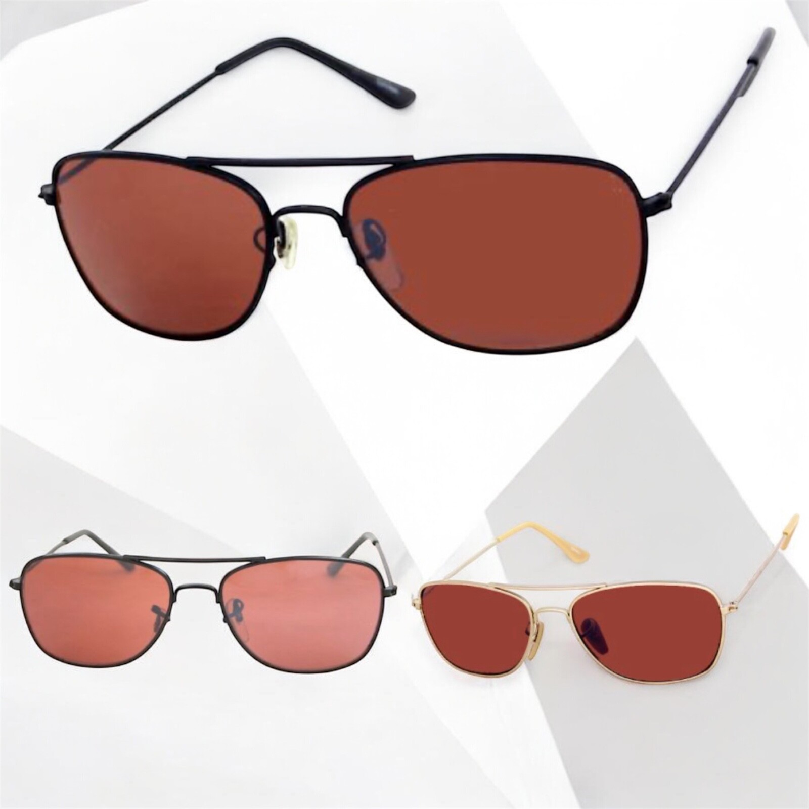 BlueLightBlockerHDLensDrivingSunglassPilotMetalFrameGolfDriving