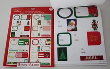 HALLMARK Inspirations (128) Peel n Stick Christmas Holiday Gift Seal Tags 2-PACK