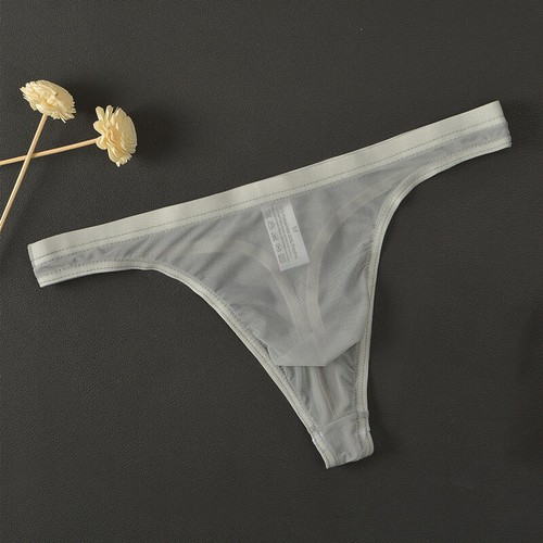 Men Seamless Briefs Underwear Thong Transparent Panties Low Rise Bikini G-String - Picture 17 of 25