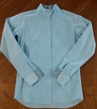 Essex Classics Performance English show shirt pastel teal youth child 16 Essex Classics Performance English show shirt pastel teal youth child 16 - Image 1