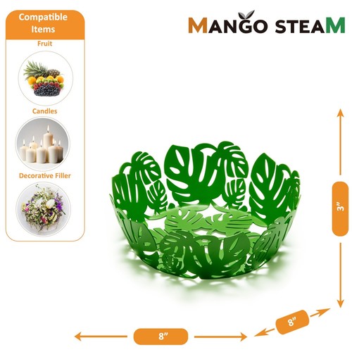 Mango Steam Decorative Fruit, Candy, & Centerpiece Basket - Kitchen Storage - Picture 11 of 36