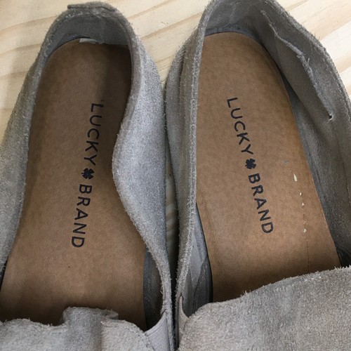 Lucky Brand Halbschuhe Damen 7,5 Slipper hellbraun aus Wildleder lässiges niedriges Oberteil - Bild 9 von 10