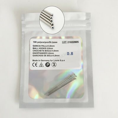 Dental Ortho Ball Retainer Clasps Tooth Hold Position Appliance Dentaurum 0.8mm