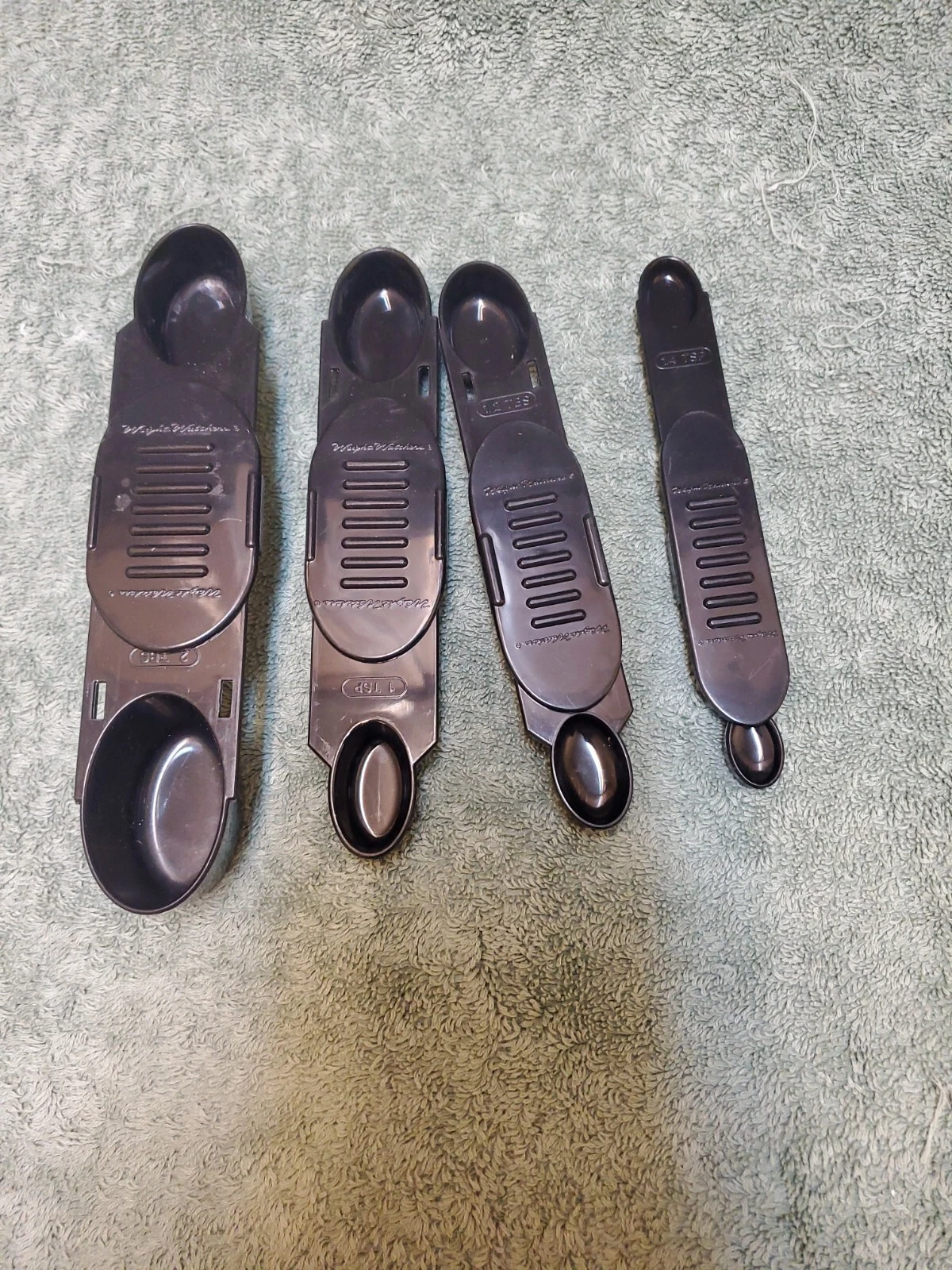 Original Weight Watcher's Measuring Spoon Set - Black 4 Pieces Original Owner
