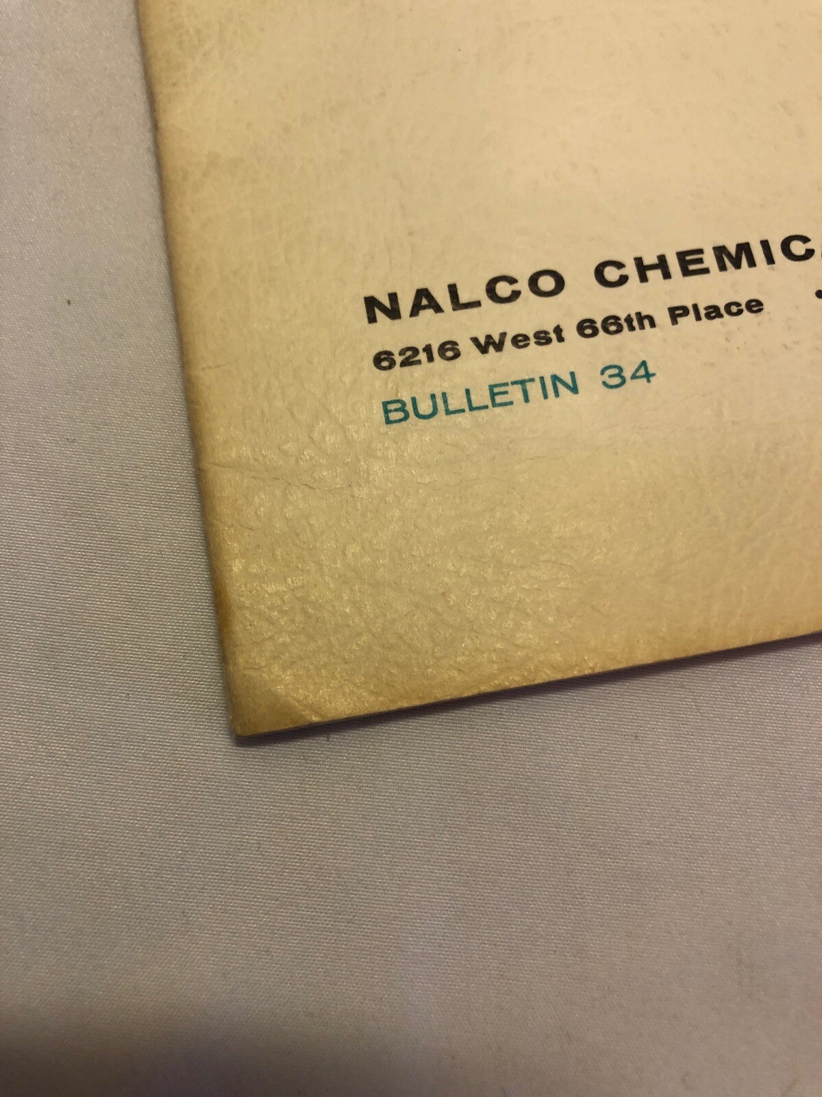 1962 Nalco An Introduction to Cooling Water Treatment booklet Bulletin