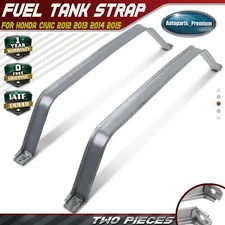 Set of 2 Fuel Tank Strap for Honda	Civic 2012 2013 2014 2015 Sedan Coupe Gray
