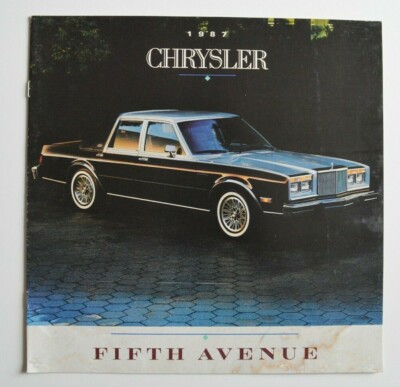 CHRYSLER FIFTH AVENUE 1987 dealer brochure - English - Canada