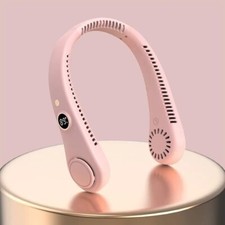 Neck Fan Hands Free Bladeless Cooling Fans USB Rechargeable Portable Hanging UK