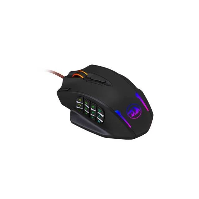 Redragon M908 12400 DPI IMPACT MMO Gaming Mouse w/ 18 Programmable Buttons, - Image 3 of 4