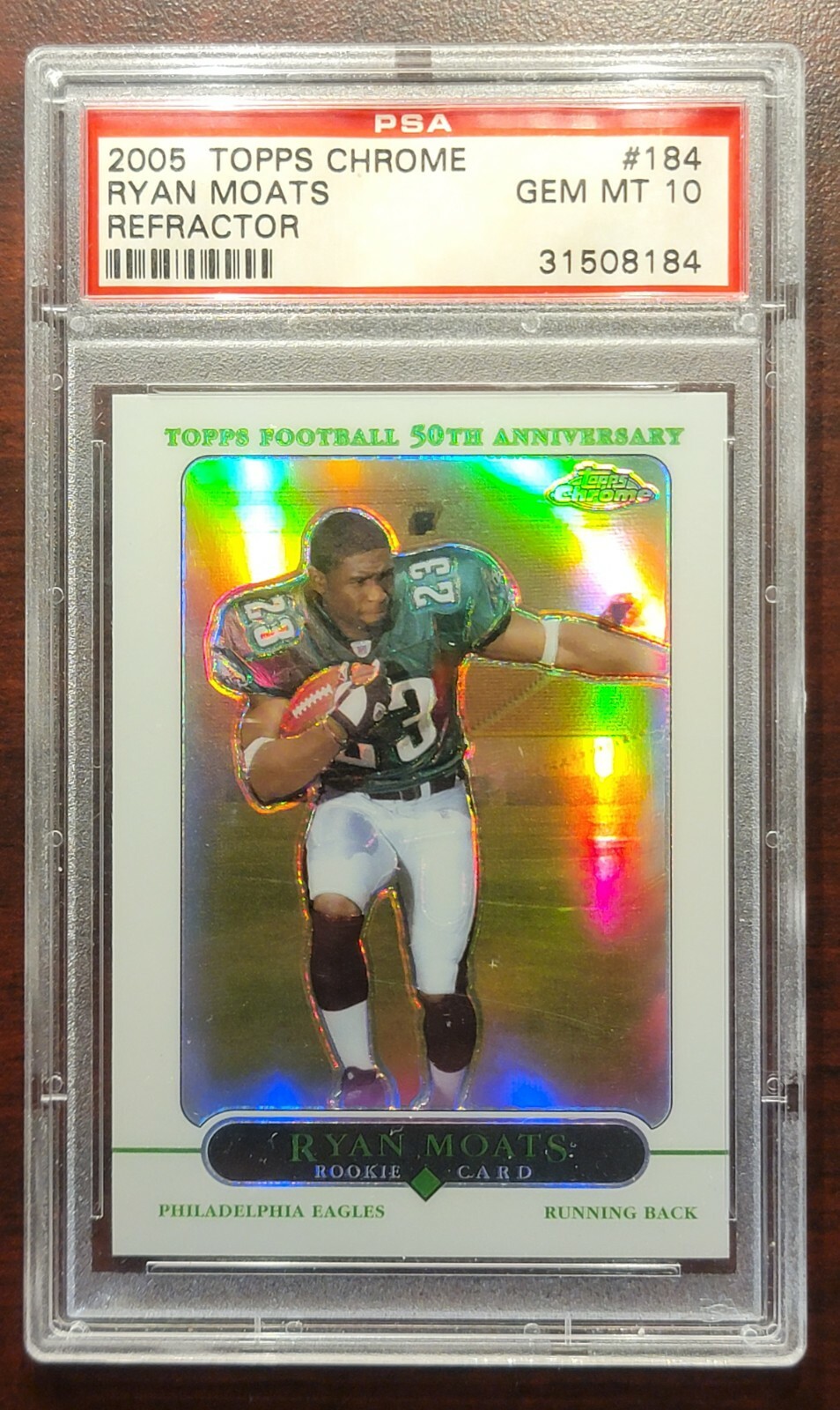 Ryan Moats Topps Chrome #184 Refractor