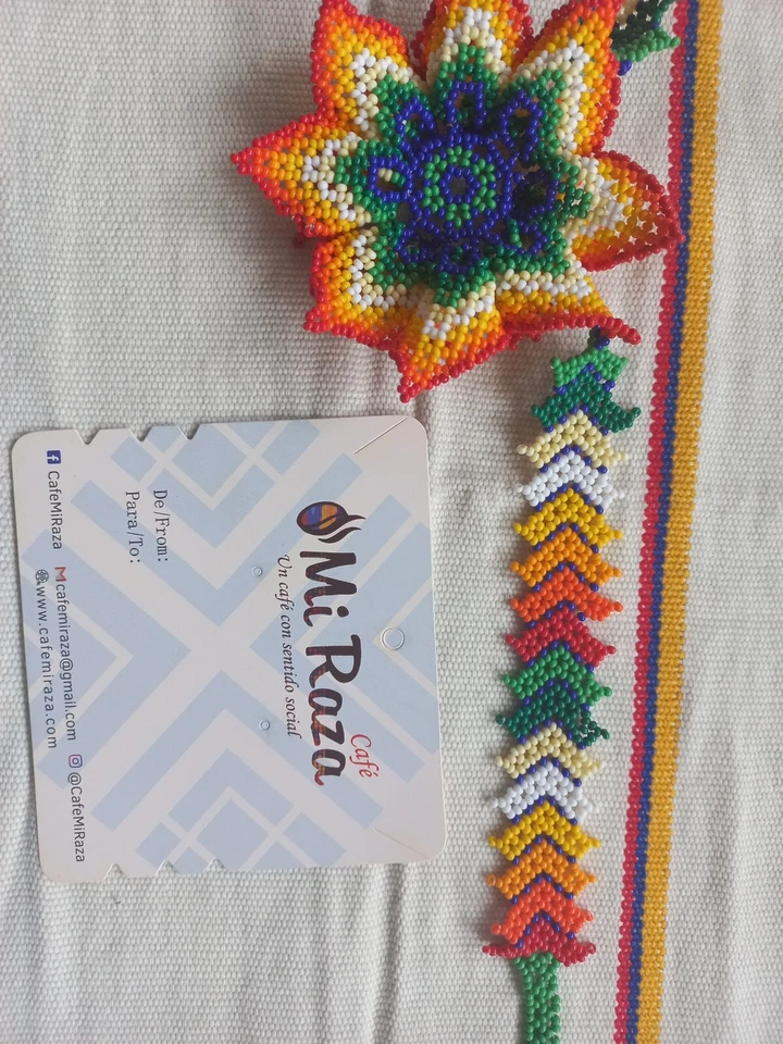 #Collar Flor de Loto,#CafeMiRaza,#MiRazaLLC - Image 3 of 4