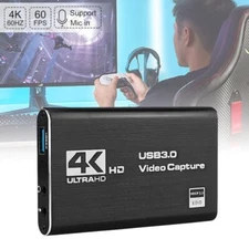 Video Capture Card 4K HDMI Game Capture Card USB 3.0 1080P 60FPS for Live Video