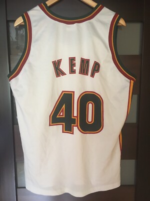 SEATTLE SONICS SUPERSONICS #40 KEMP BASKETBALL JERSEY RARE VINTAGE