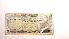 Turkey 1970 - 1983  5 Lira