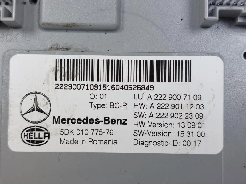 5DK01077576 CENTRALINA COMFORT MERCEDES-BENZ CLASSE C (W205) T-MODEL 1.6 D 16V A - Immagine 2 di 2