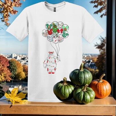 Big Hero Baymax Ballon T-Shirt Kinder Hoodie Herren Damen Unisex Tshirt SX71