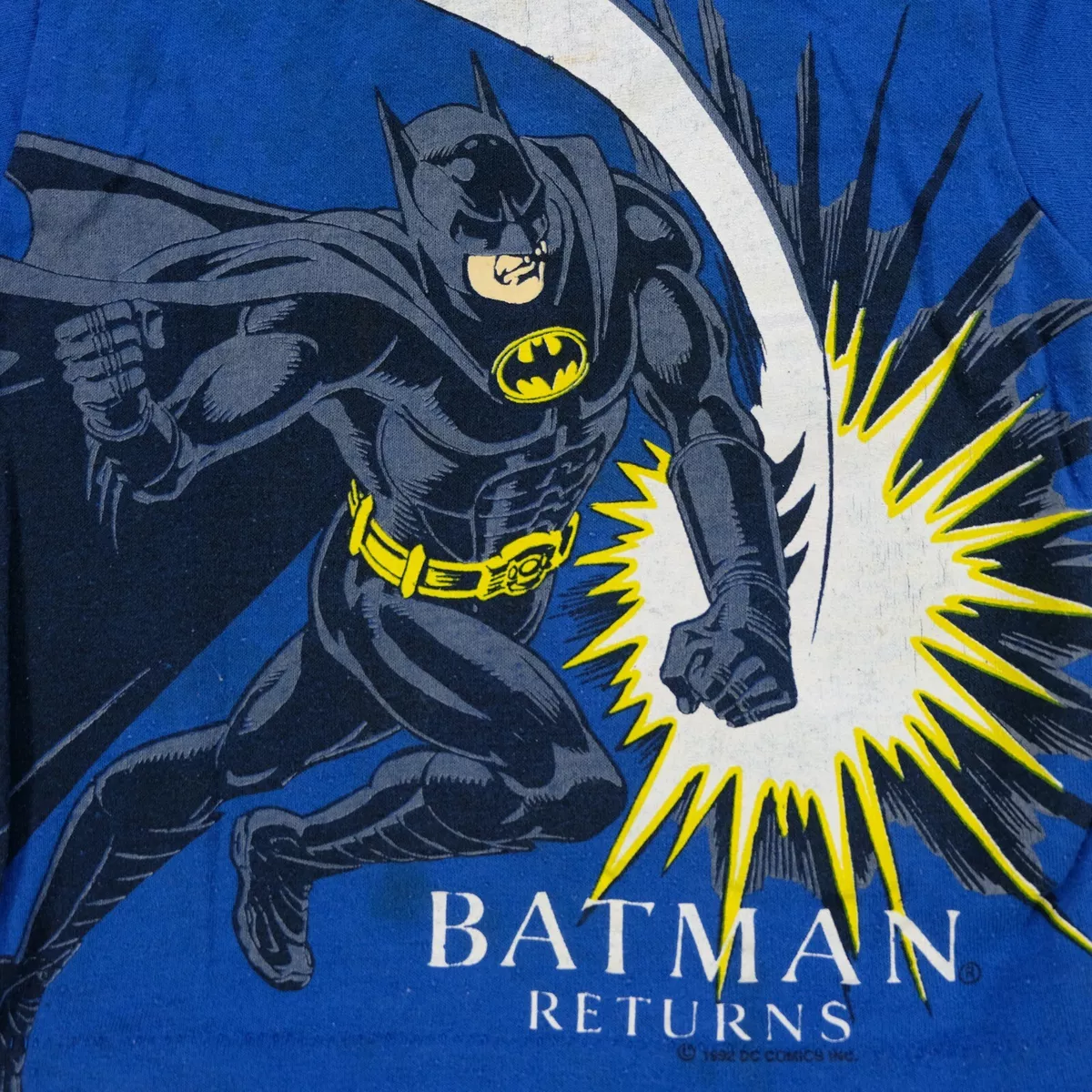Rare VTG Batman Returns 1992 Mega All Over Print T Shirt 90s DC