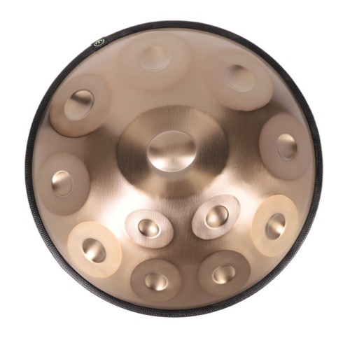440HZ 12Tones Golden Handpan Drum 22inch D Minor Steel Tongue Drum with Soft Bag - Picture 7 of 7