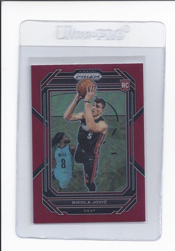 2022-23 Panini Prizm RED PRIZM /299 Nikola Jovic RC Rookie #236