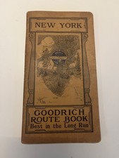 Rare Early 1915 Goodrich Route Book New York