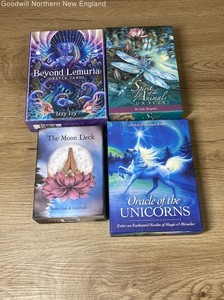 Lot of 4 Oracle Card Decks Original Boxes Moon Deck Beyond Lemuria