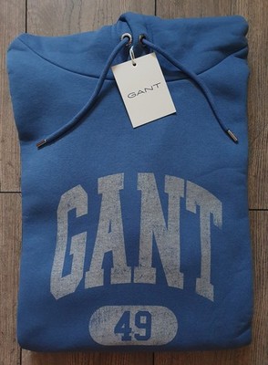 Gant Seasonal Graphic Hoodie Pullover 4XL XXXXL Salty Sea Blau 