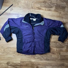 Vintage Columbia Bugaboo Jacket Womens Medium Purple Ski Snow Winter Coat 90s