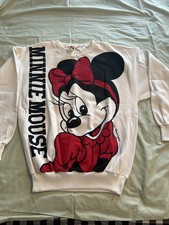 Vintage 1986 Disney s Minnie Mouse Sweatshirt Medium Nos W/ Tags