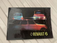 Renault 6 Instruction Drivers Manual Book Owners Handbook