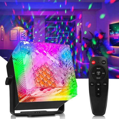 Glow Party Black Lights Disco Ball Light Sound Activated Strobe Dj Party Lights - Picture 1 of 14