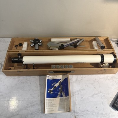 Vintage Unitron 60mm 90mm Altazimuth Refractor Telescope