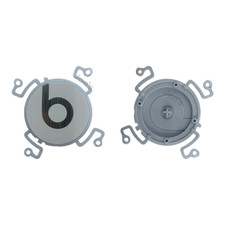 Beats Studio Pro Wireless OEM Left B Logo Button Outside Panel White Grade A