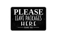 Custom Delivery Instructions Metal Or Sticker Indoor/Outdoor