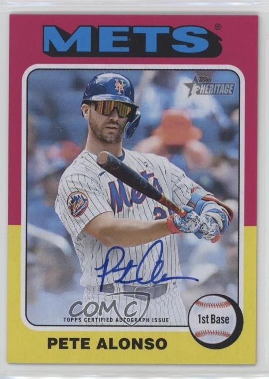 2024 Topps Heritage Real One Auto Pete Alonso #ROA-PA Auto 4at