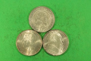 2 Kronor 1921 1932 1938 alle unc! 45g 800er Silber