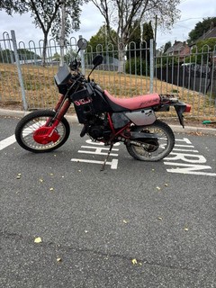 Kawasaki KMX 125 1989 Motorbike Red And Black
