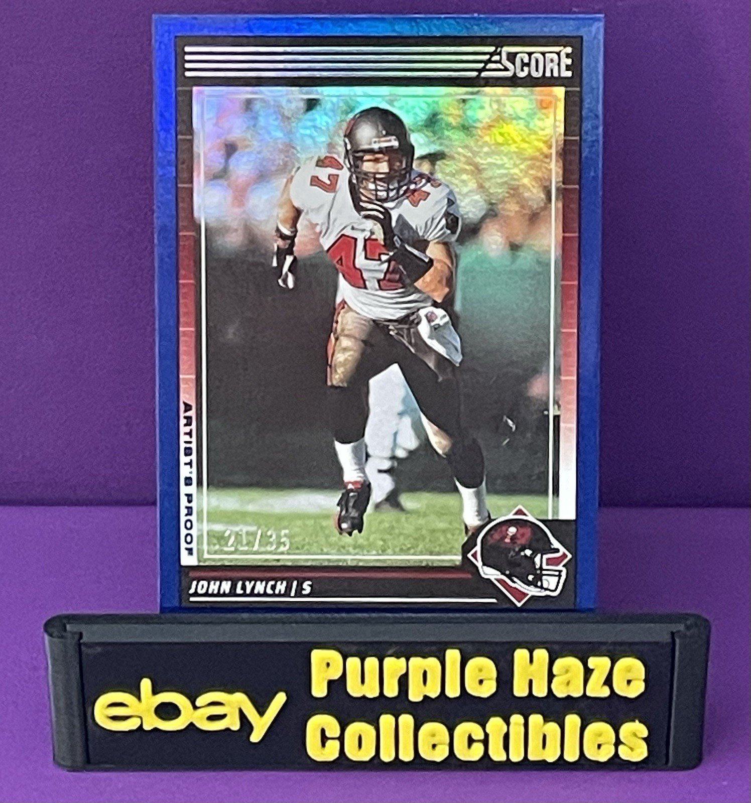 2024 Panini Score John Lynch #270 Blue Artist’s Proof /35 Buccaneers HOF