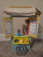 American Girl Lea Clark Fruit Stand. Missing Blueberry, Menu, A Door & 1 Coconut