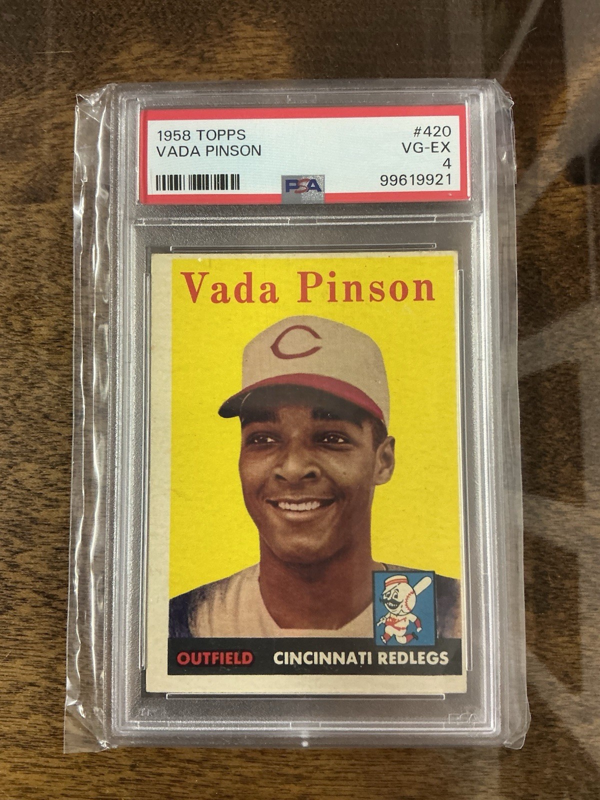 1958 Topps Vada Pinson #420 PSA 4