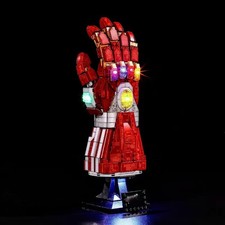 Iron Mans Nano Handschuh mit Licht | MOC | 675 Teile Neu