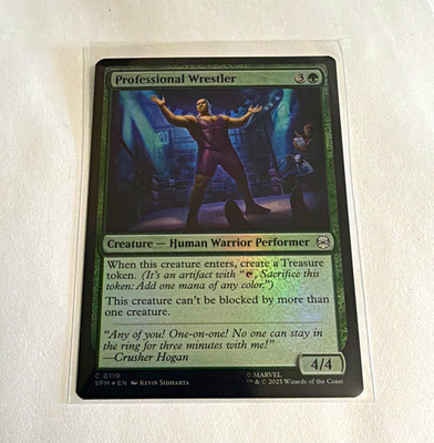 Magic: The Gathering Professional Wrestler 0110 SPM Foil Common Green EN