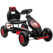 Ergonomic Pedal Go Kart Kids Ride-on Toy Pedal Car Go Cart, Red