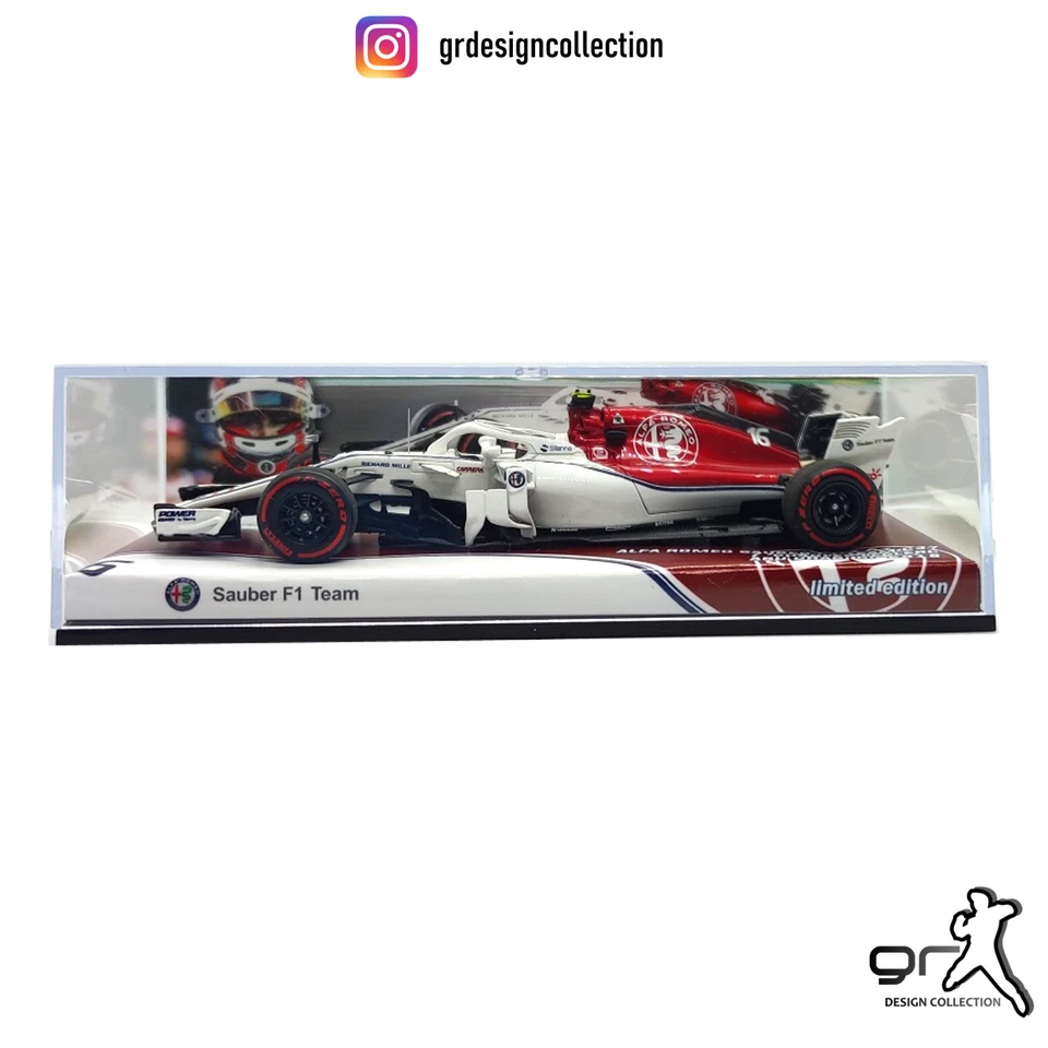Charles Leclerc - Alfa Romeo Sauber C37 - F1 Abu Dhabi GP 2018 / Minichamps 1:43 - Immagine 2 di 4