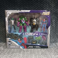 DC Comics Metal Force Team Up Brainiac and Lex Luthor vs Batman and Superman