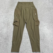 Free People Movement Green Take A Hike Harem Cargo Jogger Pants Medium Ribbed