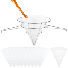 12Piece Maple Syrup Filter Kit 9.4 Inch Deep Stainless Steel Stand Arms